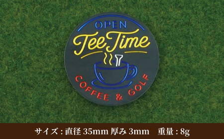 ボールマーカー TEE TIME【PAGANICA TOOLS】 瑞浪市 / ジオニック ゴルフ ギフト 高級[AZBQ157]