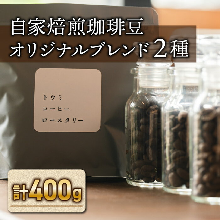 【ふるさと納税】【トウミコーヒーロースタリー】自家焙煎珈琲豆オリジナルブレンド2種セット｜珈琲 豆 ブレンドコーヒー オリジナル コーヒー豆