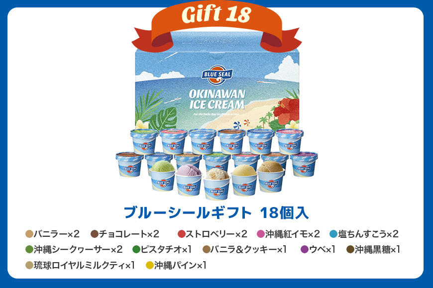 【着日指定必須】ブルーシールギフト18（12種類）