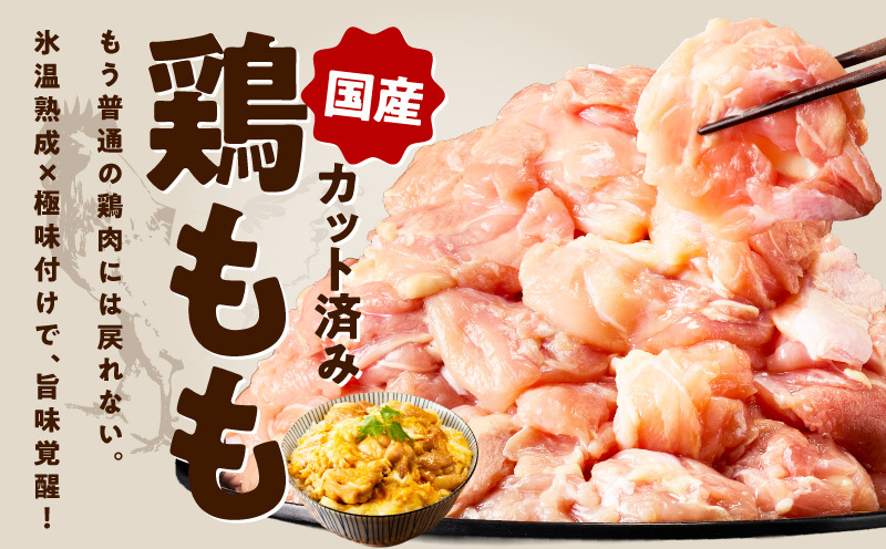 【カット済み】国産 鶏もも肉 定期便 3kg  全6回【氷温熟成×極味付け 小分け とり もも 簡単調理 唐揚げ 親子丼 家計応援 毎月配送コース】 mrzZ041_イメージ2