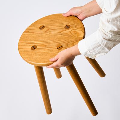 ふるさと納税 あきる野市 丸スツール【家具職人手作り】 |  | 03