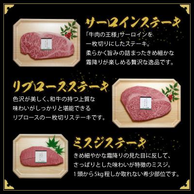 ふるさと納税 久留米市 久留米市　秘伝・焼肉のたれ付　九州産黒毛和牛ステーキ食べ比べセット |  | 01