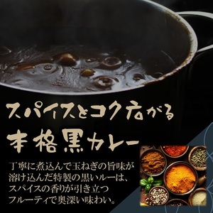 和牛がゴロッと黒カレー 200g×4P ( カレー 和牛 和牛カレー 冷凍 簡単 )【A8-026】