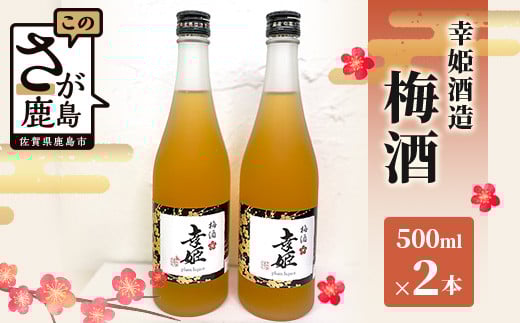 
            地域を応援！幸姫酒造《梅酒 500ml 2本》お酒 梅酒 リキュール ロック ソーダ割り 炭酸割り カクテル ストレート 贈り物 贈答 プレゼント ギフト セット うめ酒 幸姫 母の日 父の日 御中元 お歳暮 お中元 御歳暮 ギフト お祝い B-578
          
