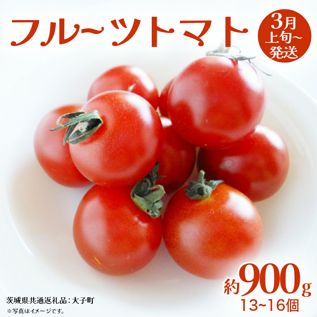 【ふるさと納税】フルーツトマト 約900g (13～16個)【2026年3月上旬発送開始】(茨城県共通返礼品：大子町) トマト とまと 野菜 やさい