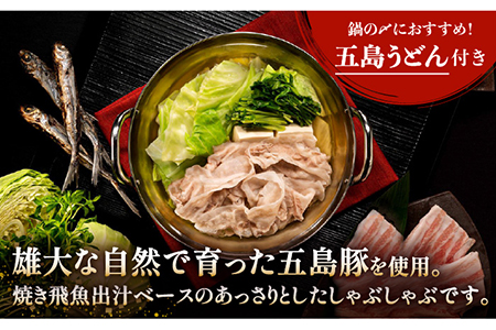 鯛茶漬8食・あご出汁しゃぶしゃぶ4〜5人前セット 真鯛 お茶漬け 豚肉 バラ スライス 五島うどん 柚子胡椒 五島市/NEWパンドラ [PAD020]