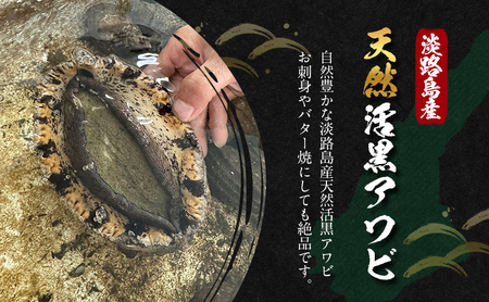 あわび 淡路島 天然 黒あわび 400g あわび