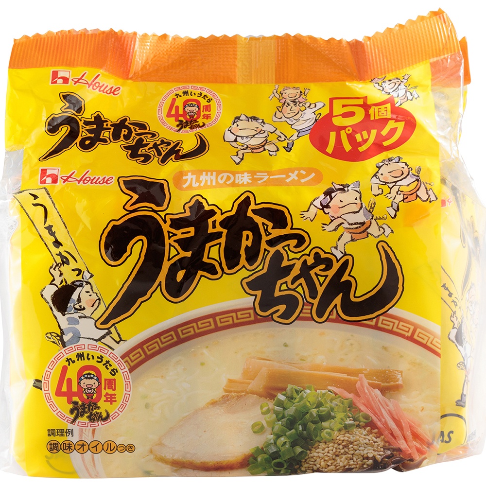 豚骨ラーメン うまかっちゃん 10食(5パック×2/うまかっちゃん 博多辛子高菜 10食(5パック×2)セット[H0237]