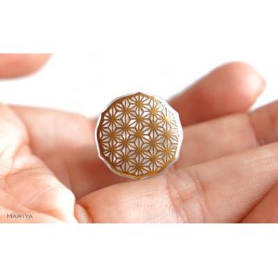 ふるさと納税 加賀市 麻葉蒔絵白蝶貝ピンブローチ |  | 03