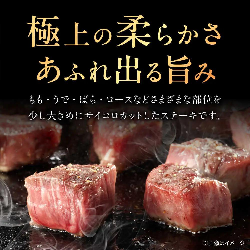 【3回定期便】佐賀牛 サイコロステーキ 500g /MKミート武雄[UEM025] ステーキ