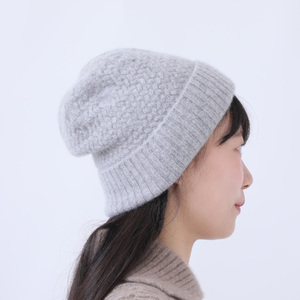 バスケット編みキャップ（グレー） EUL2212-01
