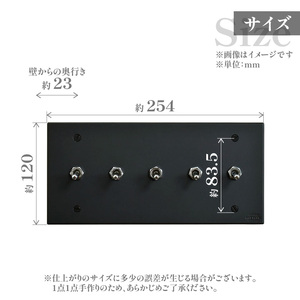 HITTITEのトグルスイッチK（5口長方形・真鍮色） ヒッタイト 063-02-G