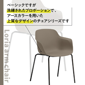 椅子 アダル ロリア アームチェア ウォームグレー 金物脚 P3023-1WJ 椅子