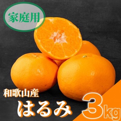 【2027年1月下旬より順次発送】はるみ　3kg家庭用　(S～4Lサイズ混合)【まごころ手選別】【1743509】