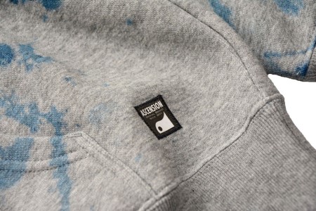 パーカー ASCENSION  藍染め アブストラクト パーカーA 1枚 ファッション 服 男性 メンズ 女性 レディース  M