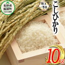 【ふるさと納税】 コシヒカリ 10kg 特A 沖縄県への配送不可 ふるさと振興公社 長野県 飯綱町 【 お米 コメ 信州 長野 白米 米 信州のお米 精米 】 [お届け1回 (***)]