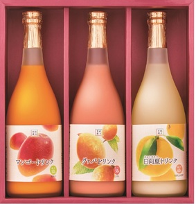 G-B1 驚きの果実感！トロピカルフルーツドリンク(合計3本・各720ml、マンゴー、グァバ、日向夏)【宮崎果汁】