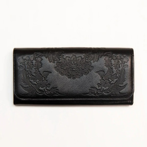 本革 財布 長財布 レザー ヌメ革 一枚革 フラップタイプ 正倉院文様 正倉院 おしゃれ シンプル レディース メンズ プレゼント ギフト 大量収納 革財布正倉院文様革財布 フラップタイプ HARUH