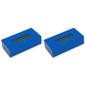 タツクラフト ティッシュBOX カラー ブルー 2個組
