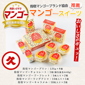 指宿マンゴーブランド協会 指宿マンゴースイーツセット 中園久太郎商店 IB016-011 スイーツ スイーツ
