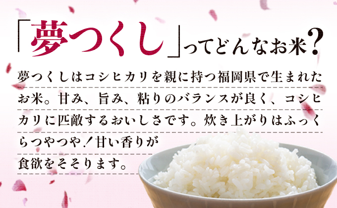 【6ヶ月定期便】令和7年産 福岡県産米 夢つくし 5kg 精米 ※北海道・沖縄・離島は配送不可