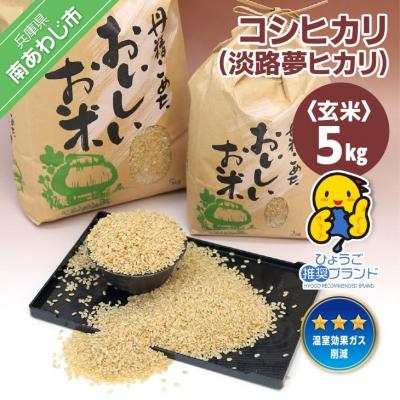 ふるさと納税 南あわじ市 【淡路夢ファーム】　コシヒカリ(玄米)5キロ