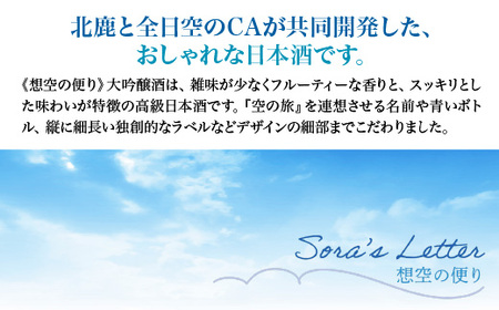 北鹿《想空の便り》大吟醸酒　720ml×2本　【100P4004】