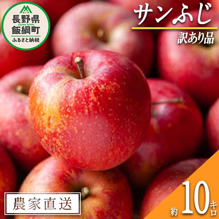 【ふるさと納税】 りんご サンふじ 訳あり 10kg 宮本ファーム 令和7年度収穫分 長野県 飯綱町 〔 傷 不揃い わけあり リンゴ 林檎 果物 フルーツ 信州 長野 18000円 予約 農家直送 〕 発送時期：2025年12月上旬〜2025年12月下旬