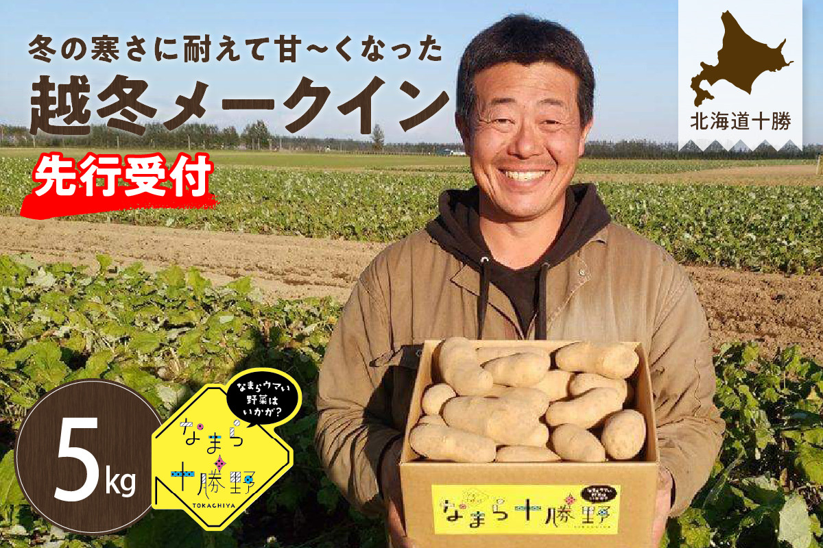 
                  【先行予約】【2026年2月より順次発送】北海道十勝芽室町 なまら十勝野の越冬メークイン5kg me001-001c
                