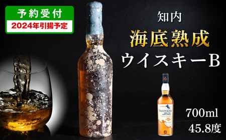 【2024年引き揚げ】知内海底熟成ウイスキー Bセット