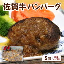 【ふるさと納税】牛肉 佐賀牛 ハンバーグ 5個(和風ソース付) 惣菜 ※配送不可:離島