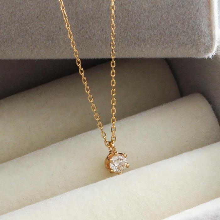 【ふるさと納税】【K10イエローゴールド ダイヤモンドネックレス】0.1ct 気品あふれる6本たてづめ 長さ40cm　KN01050Y