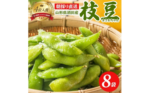 朝採り 枝豆 「まさおちゃん」　計2.4kg(300g×8袋)　農家直送 SZ0329