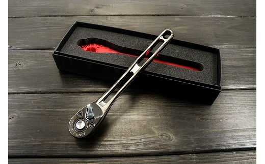 差込角9.5mm [3/8”]Tactile LIGHTOOL ラチェットハンドル (メタルブラック) FC030214