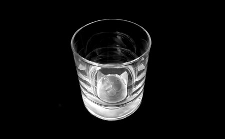 「ロックグラス ネコの顔」2個セット 化粧箱入り