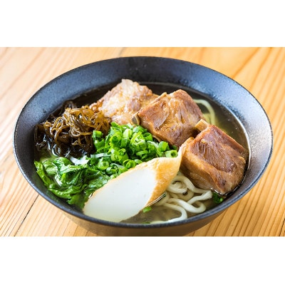 地元民から人気の名店 幸ちゃんそば もずく生麺 ソーキそば 4食セット【配送不可地域：離島】