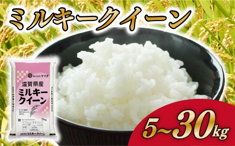 
                  ミルキークイーン 5kg 10kg 20kg 30kg お米 精米 白米 米 国産 ミルキークイン ミルキークィーン 単一米 こめ コメ おこめ ご飯 ごはん 選べる 容量 近江米 お弁当 送料無料 滋賀県 愛荘町
                