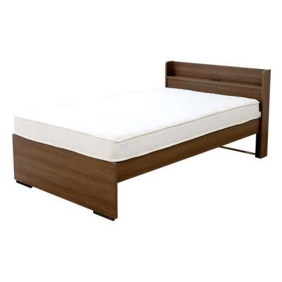 ふるさと納税 知立市 【玄関渡し】554Vダブルベッド(ウォルナット)体圧分散マットレス付(2004)