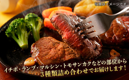 【12回定期便】【A4-A5】 長崎和牛 赤身ステーキ3枚 （約200g×3枚） 長与町/meat shop FUKU[ECS056]