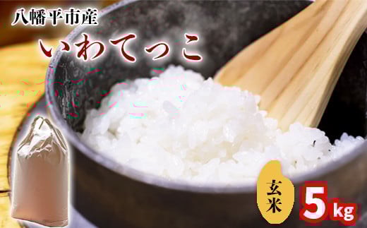【令和7年産】 いわてっこ 玄米 5kg ／ 中沢農産 こめ 米 コメ お米 おこめ ご飯 御飯 ごはん ライス げんまい げん米 おにぎり お弁当 仕送り お取り寄せ 取寄せ 産地直送 農家直送 単一原料米 国産 国産米 東北 岩手県産 八幡平市産 数量限定 おすすめ オススメ おいしい 美味しい