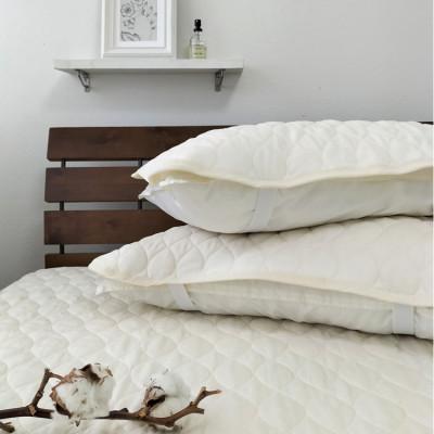 ふるさと納税 和歌山市 【Mサイズ43×63】2枚組 自然のままの無着色コットンガーゼ枕パッド OG-5M-2P