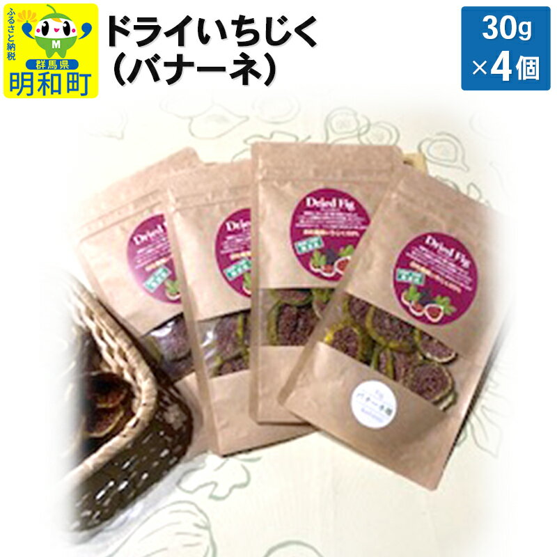 【ふるさと納税】ドライいちじく（バナーネ） 30g×4個