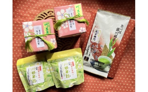 32-3 お茶 茶葉 静岡 煎茶 飴 セット / 川根本町産 川根銘茶 生産量わずかの限定品セット