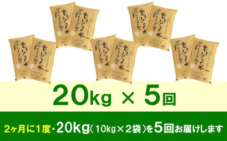 3人に1人がリピーター!☆2ヶ月ごとにお届け☆ 岩手ふるさと米 20kg(10kg×2)×5回 令和5年産 隔月定期便 一等米ひとめぼれ 東北有数のお米の産地 岩手県奥州市産 [U0181]