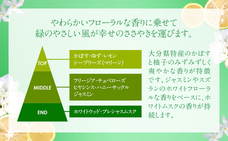 大分香りの博物館オリジナルかぼす香水　ハッピーウインド　オードトワレ　27ｍｌ_B071-007