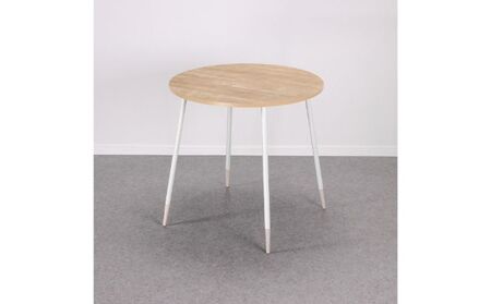 【andFREL】FS サークルテーブル 天板 メラミン ライトオーク 幅75cm 奥行75cm 高さ72cm インテリア 家具 おしゃれ シンプル モダン 円形 ワークデスク ダイニングテーブル スタイリッシュ 耐久性 ※離島への配送不可