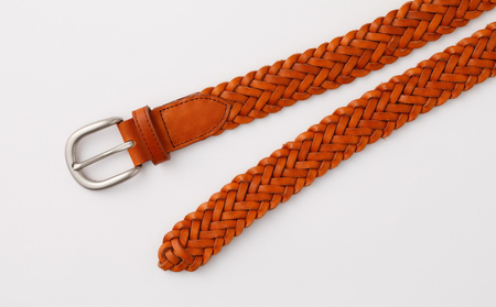 [bell la bell] 栃木レザーメッシュベルト (カラー：キャメル)