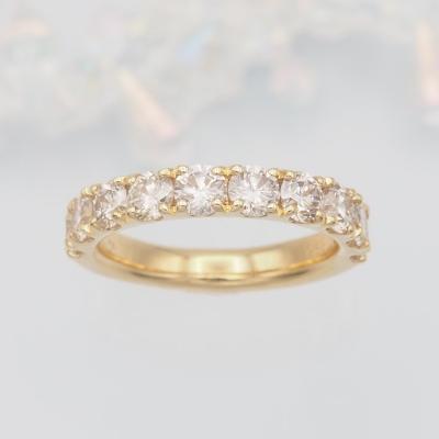 ふるさと納税 甲府市 K18 2.0ctハーフエタニティダイヤモンド リング　HR-009589 |  | 01