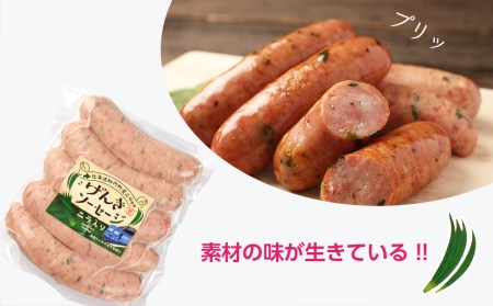 ジューシーな旨み！にら入りげんきソーセージ6個セット＜スリーエス＞