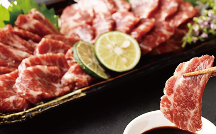 【国産またはカナダ産国内肥育】 霜降り(中トロ)200g＋赤身200g 合計400gセット 馬肉 絶品 極上 馬 生肉 肉 精肉 生食用 お肉 肉類 刺身 赤身 国産 新鮮 鮮度 産地直送 小分け 食